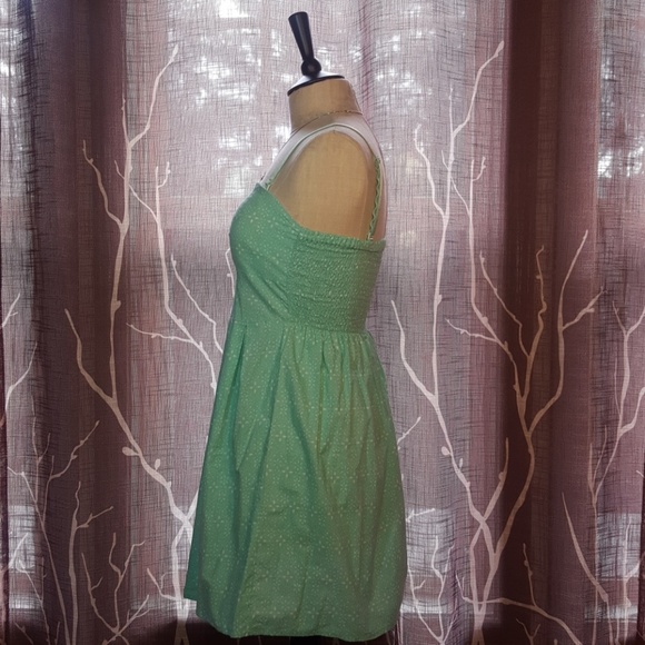 Seafoam Green Sun Dress w/ Starlight Pattern - Picture 3 of 5
